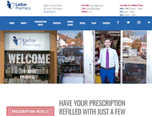Tablet Screenshot of laduepharmacy.com